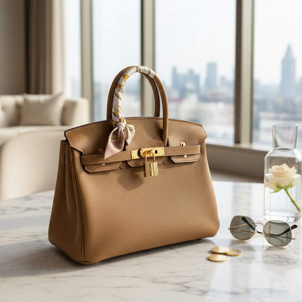 Hermès Birkin bag lifestyle shot