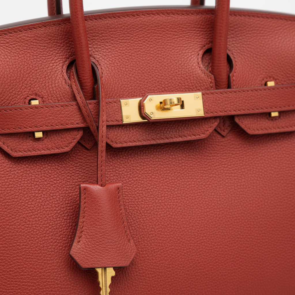 Hermès Birkin 30 Rouge Casaque Epsom GHW - Hardware & Clochette Detail