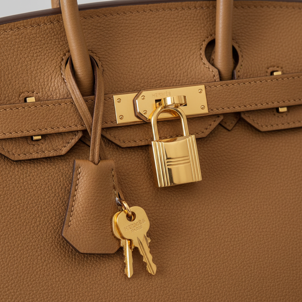 Hermès Birkin bag hardware close-up