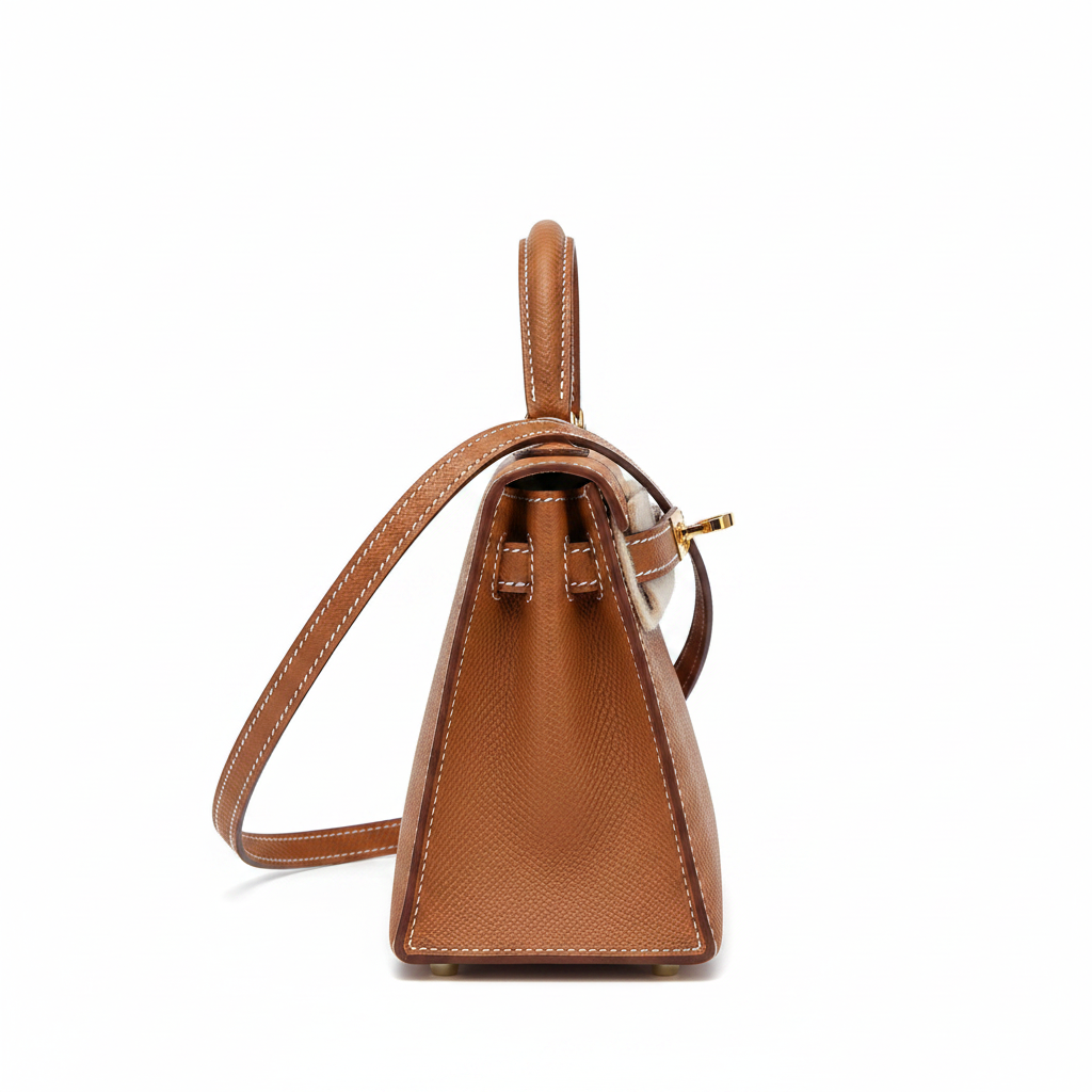 Hermès Mini Kelly 20 Gold Epsom GHW - Side view