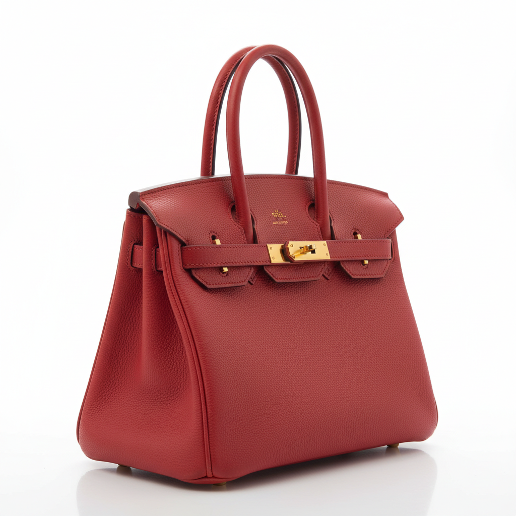 Hermès Birkin 30 Rouge Casaque Epsom GHW - Left Side View