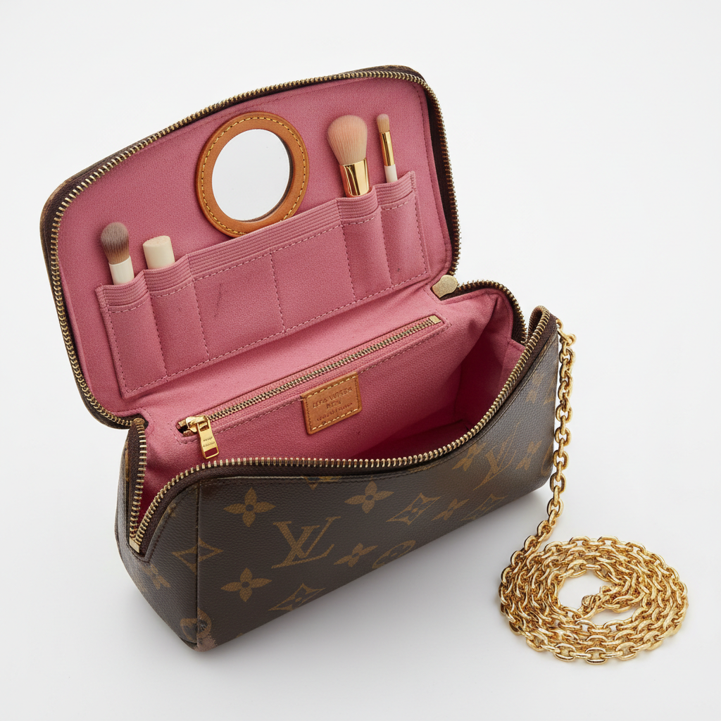 Louis Vuitton Vanity Chain Pouch Monogram - Interior View