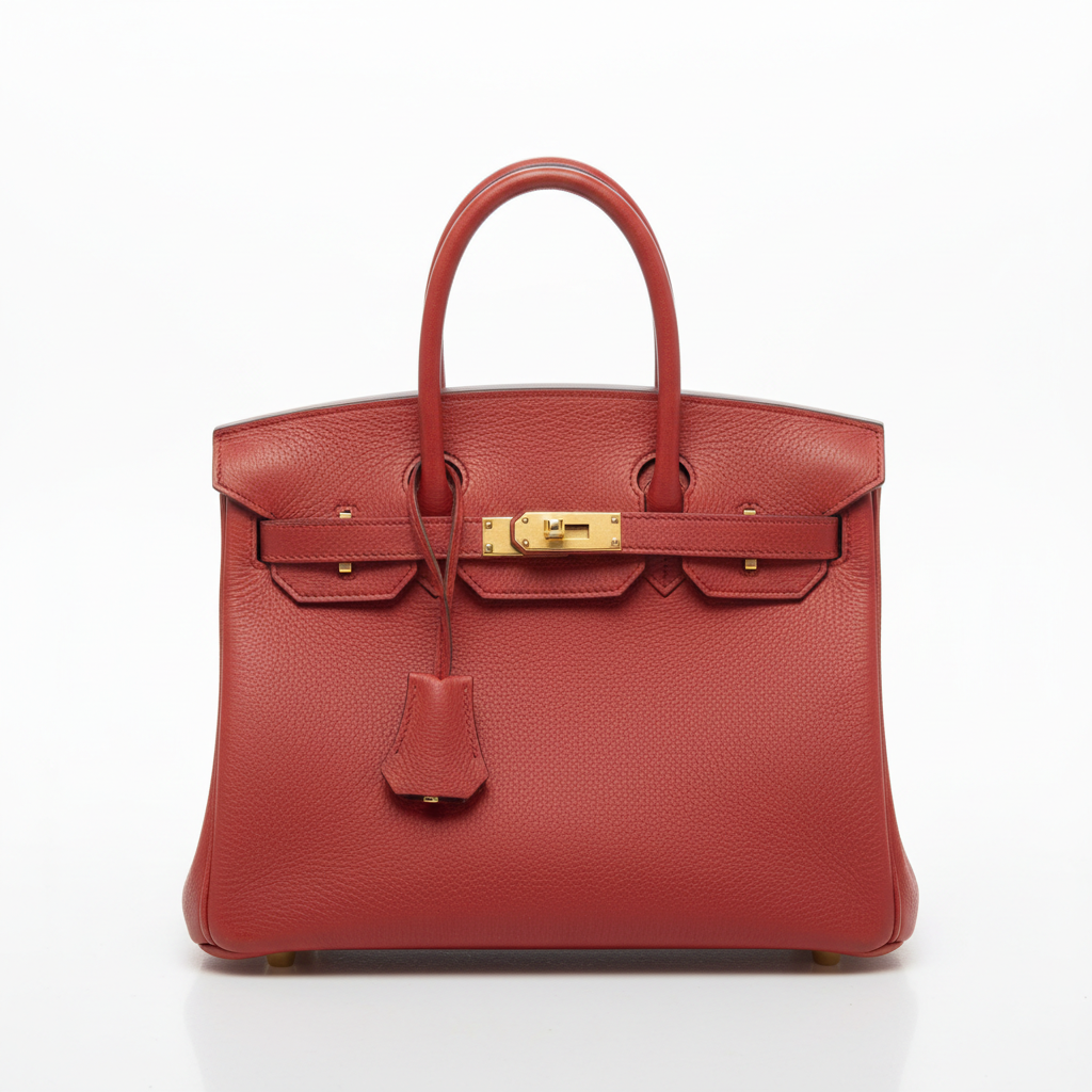 Hermès Birkin 30 Rouge Casaque Epsom GHW - Front View