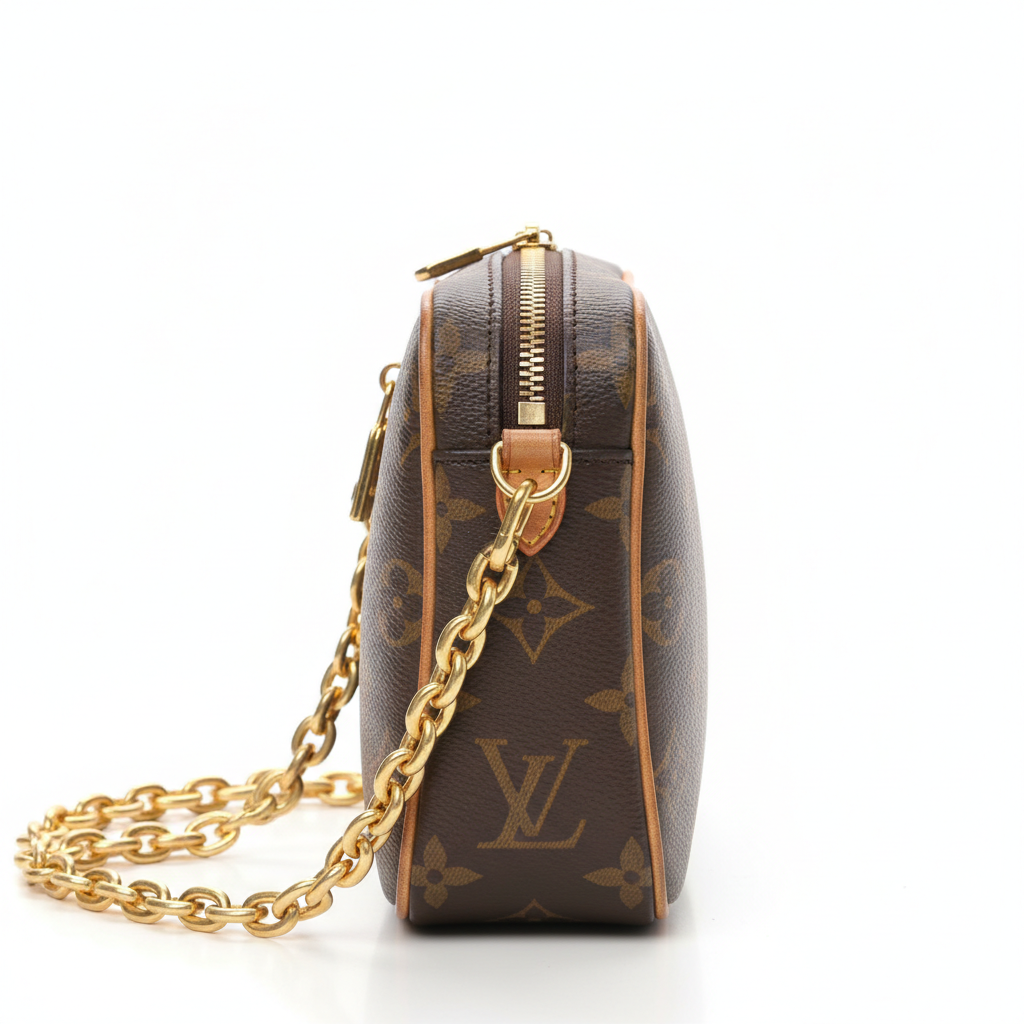 Louis Vuitton Vanity Chain Pouch Monogram - Side Profile