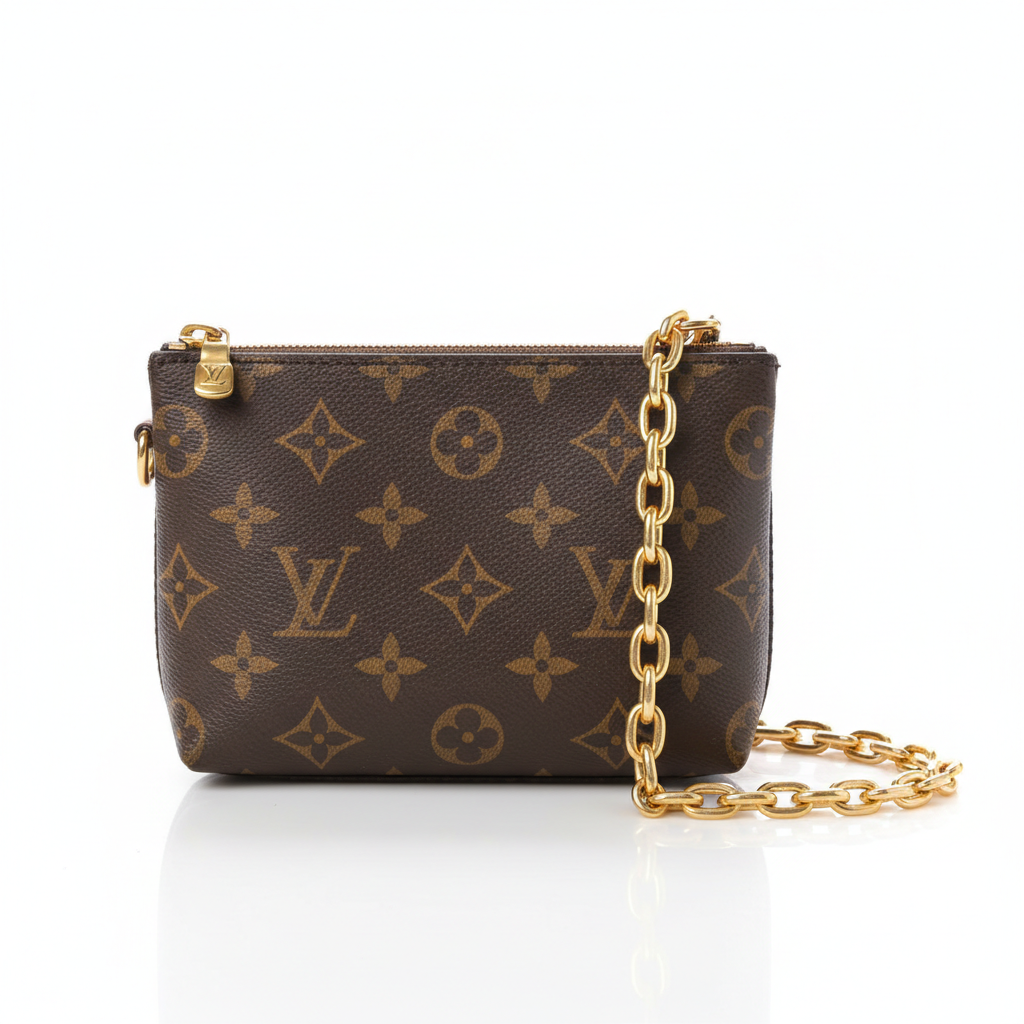 Louis Vuitton Vanity Chain Pouch Monogram - Front View