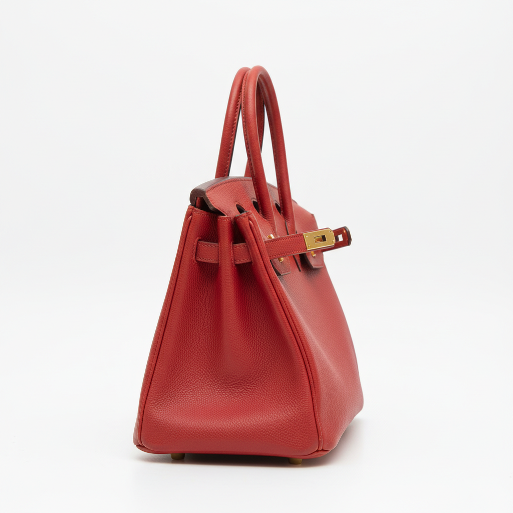 Hermès Birkin 30 Rouge Casaque Epsom GHW - Right Side View
