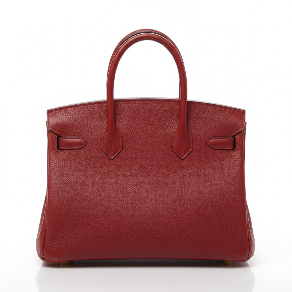 Hermès Birkin 30 Rouge Casaque Epsom GHW - Back View