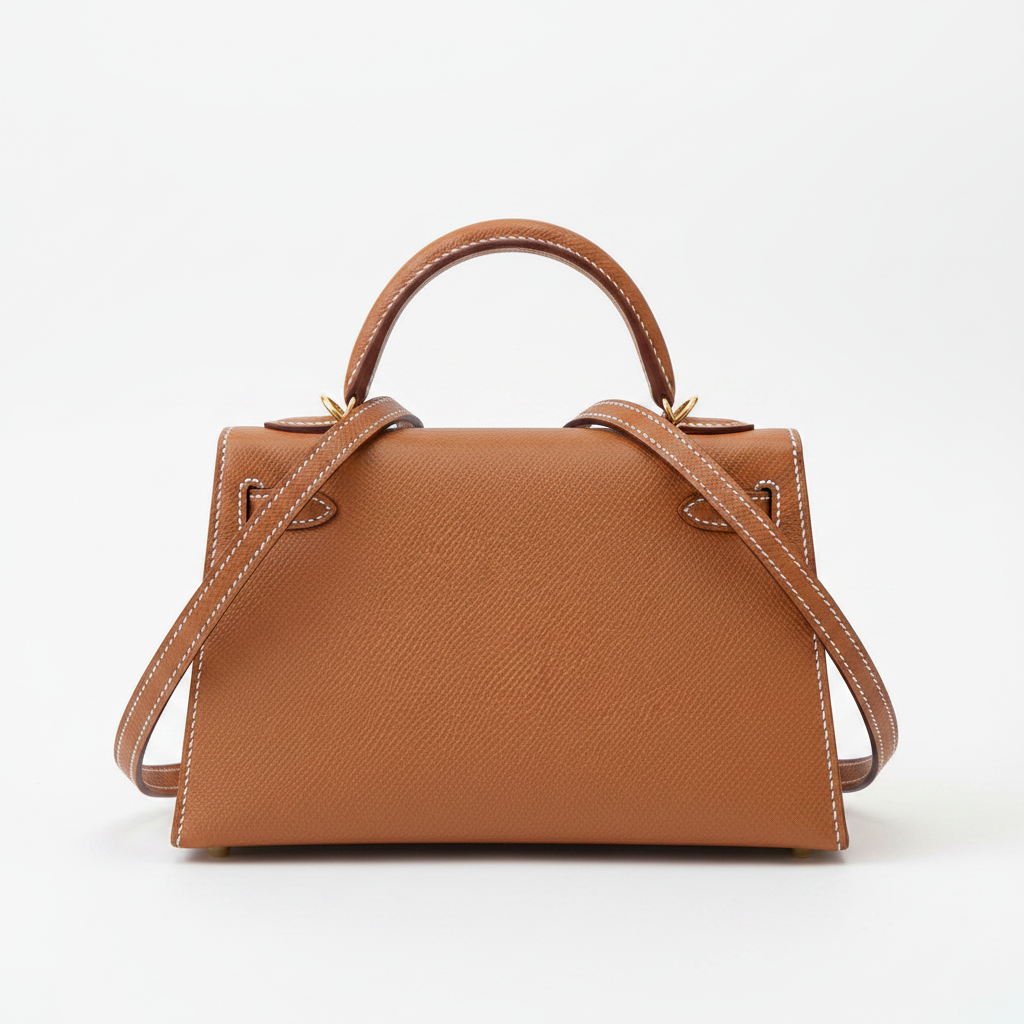 Hermès Mini Kelly 20 Gold Epsom GHW - Back view